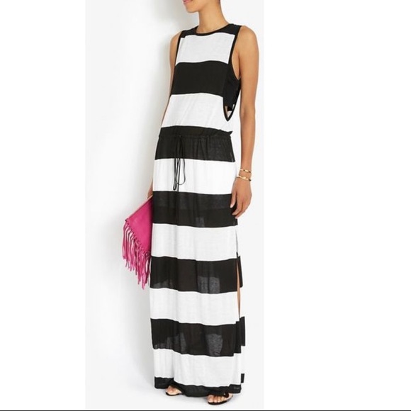 A.L.C. Dresses & Skirts - A.L.C. Brooke Stripe Black White Maxi Dress Sz XS